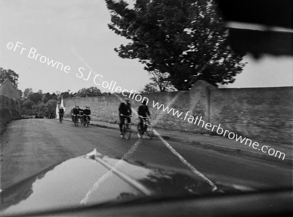 CYCLISTS THROUGH WINDSCREEN